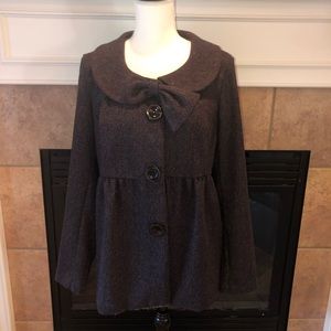Max & Mia tweed empire dress jacket XL